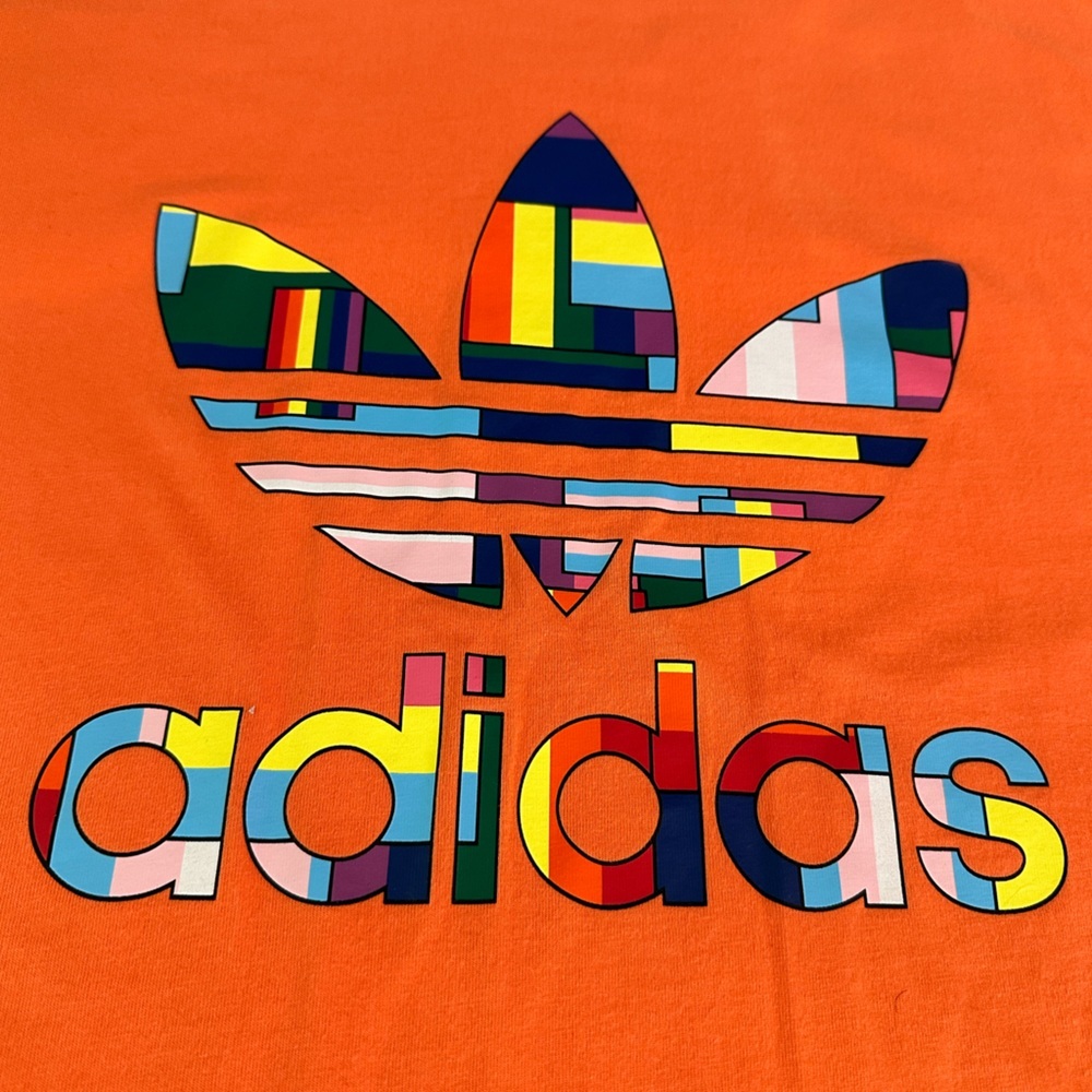Adidas Vibrant Orange Tee - Picture 2 of 7